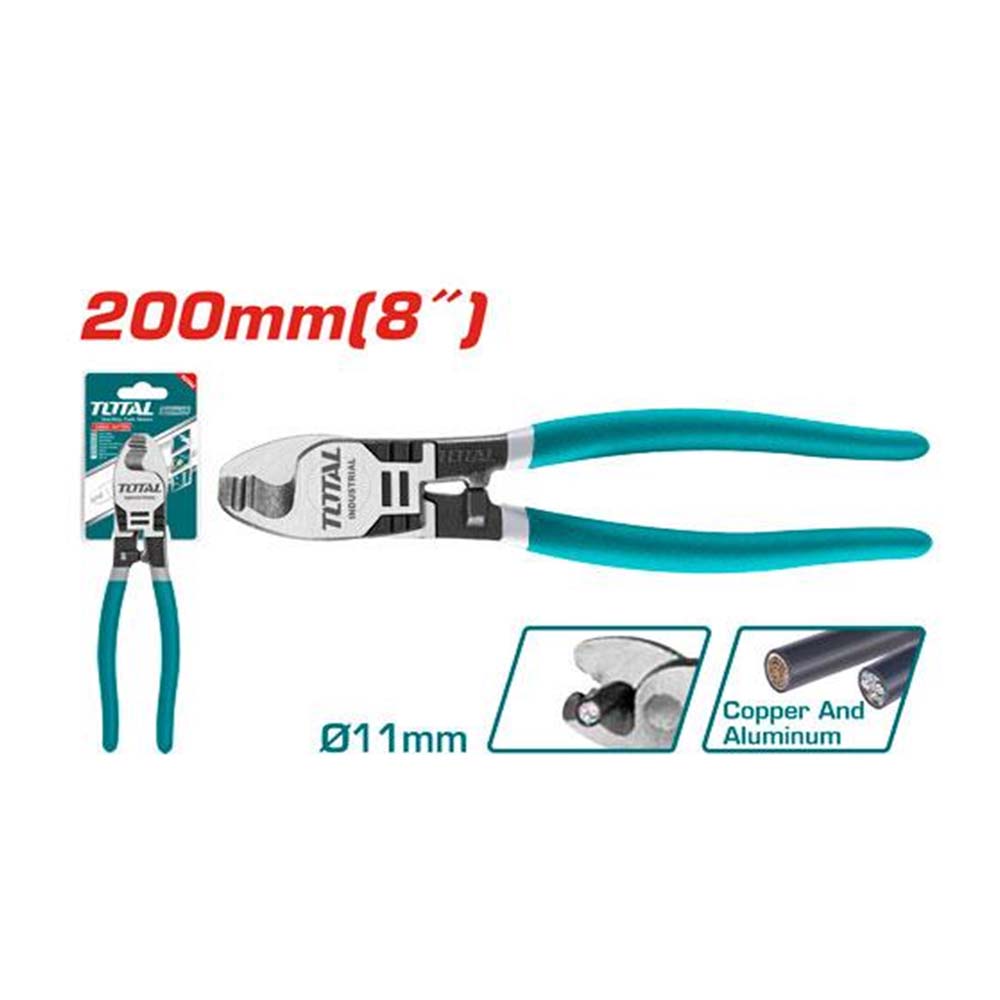 ALICATE CORTA CABLE 8" INDUSTRIAL TOTAL (THT11581)