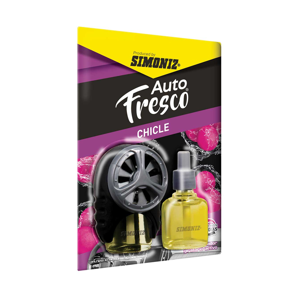 AMBIENTADOR SHICK AIR TECH + REPUESTO CHICLE X 10 ML  (107020)