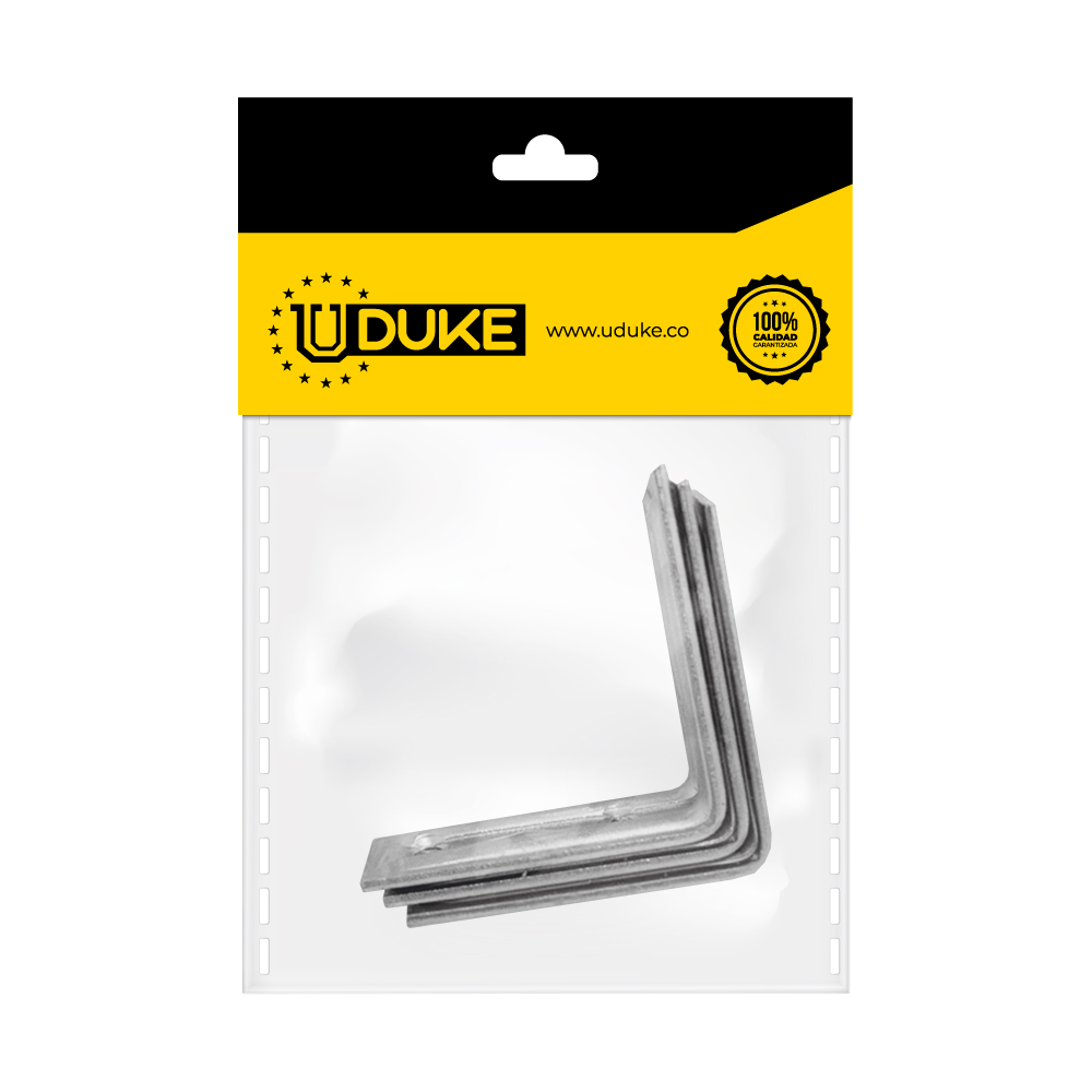 ANGULO 2" METALICO PQT X 3 UDUKE