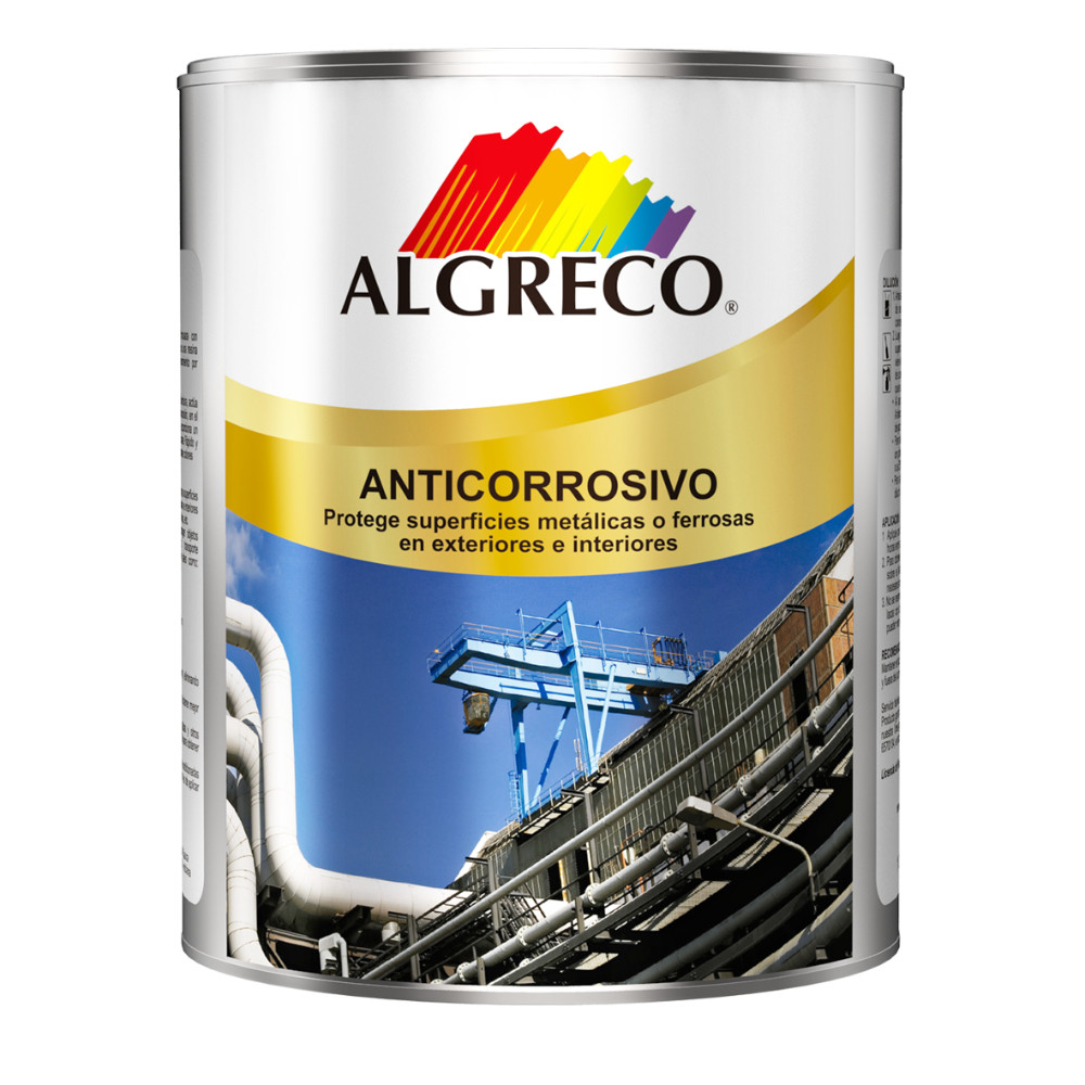 ANTICORROSIVO INDUSTRIAL NEGRO BRILLANTE  CUARTO (ALGRECO)