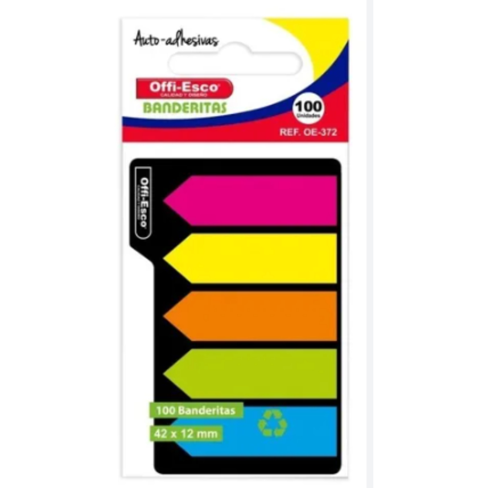 BANDERITA OFIESCO x5 COLORES