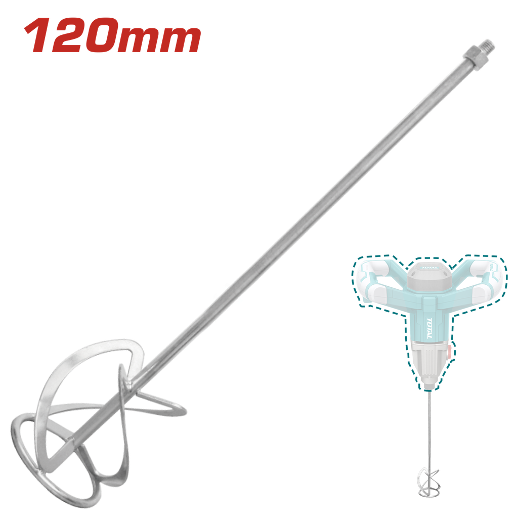 BATIDOR PARA MEZCLADORA 120MM  4 3/4 TOTAL (UTAC331120)