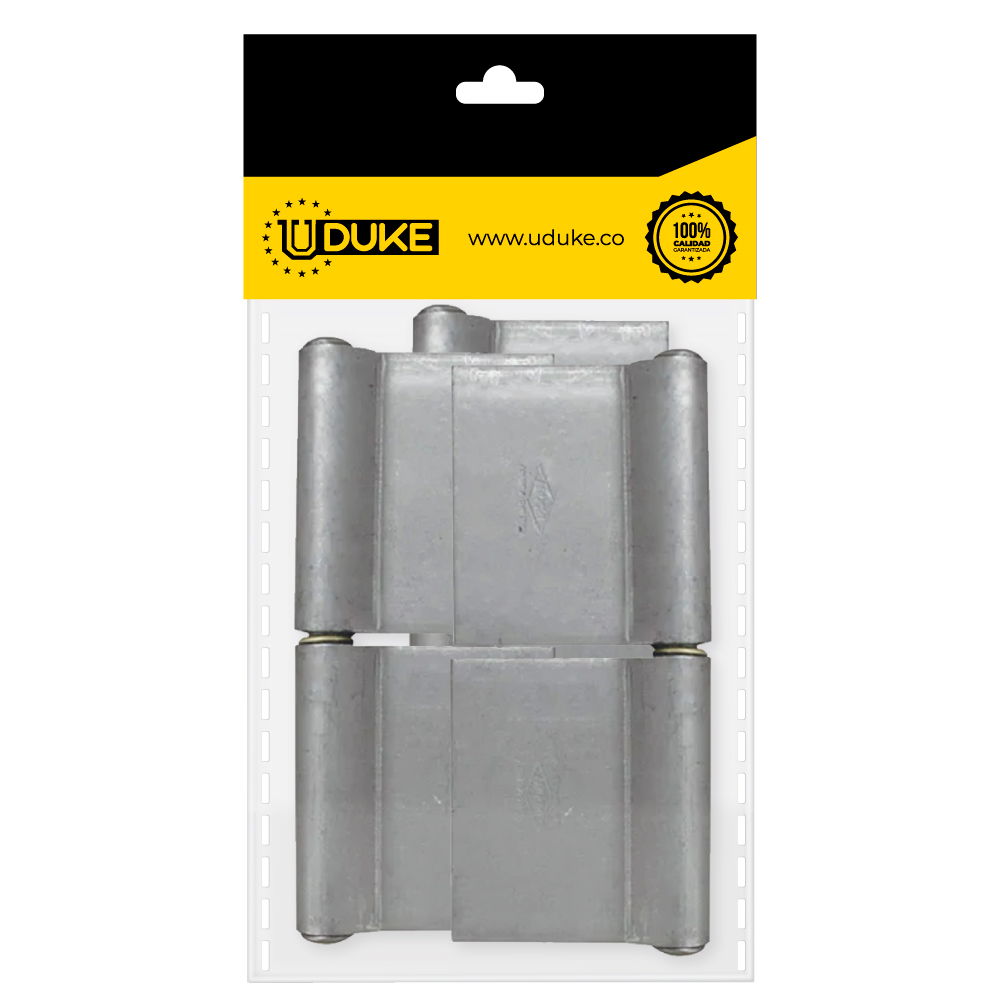 BISAGRA HIERRO ARMILLAR ALETA 3" 1/2 C.14 PQT X 3 UDUKE
