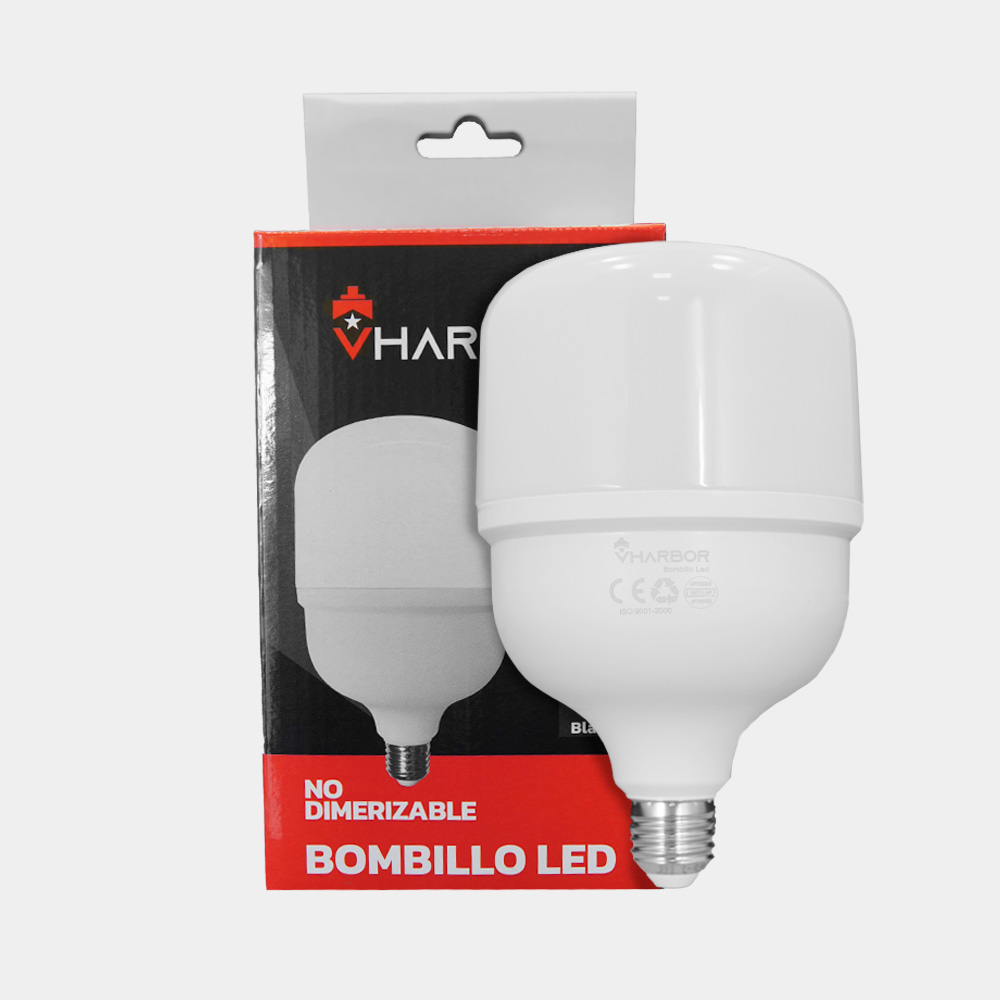 BOMBILLO LED 36W VHARBOR LUZ DIA E27 MULTIVOLTAGE (6500K)(T120)(HT2240)