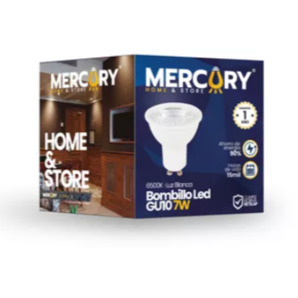 BOMBILLO LED GU10 LUZ BLANCA 7W IBL60 MERCURY (04161)