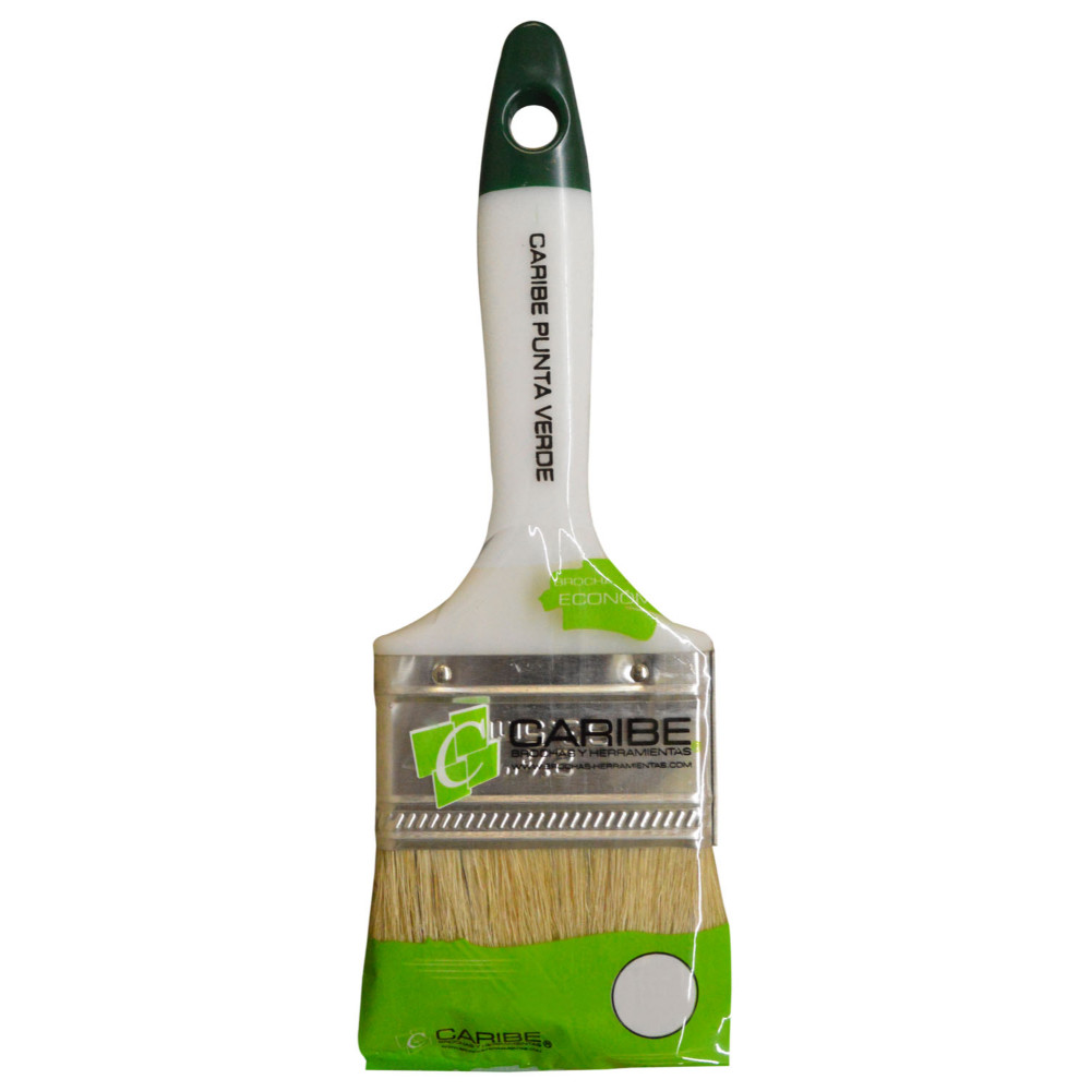 BROCHA DE 2 1/2" CARIBE ECONOM PUNTA VERDE-600204