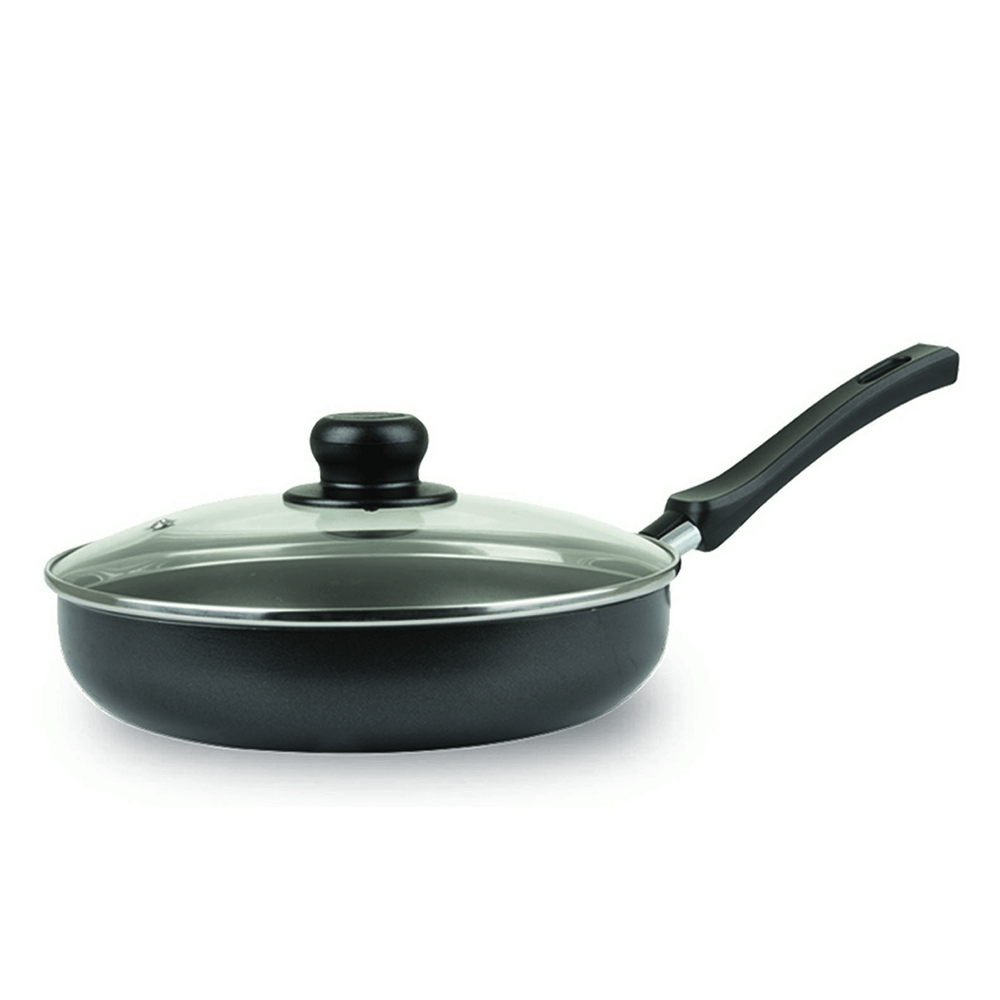 CACEROLA ALIADA 16CM CON MANGO Y TAPA VIDRIO UNIVERSAL (38713)