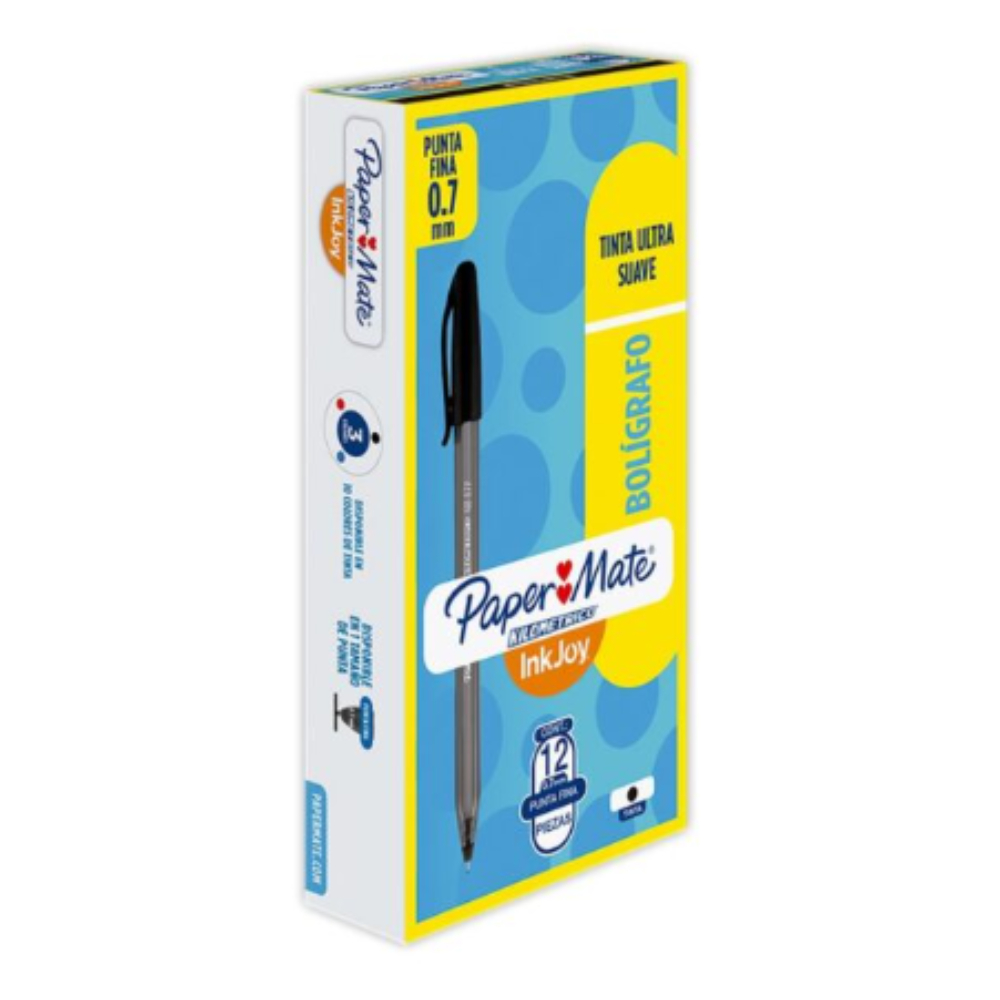 CAJA  BOLIGRAFO KILOMETRICO NEGRO X 12 PCS (8998N)