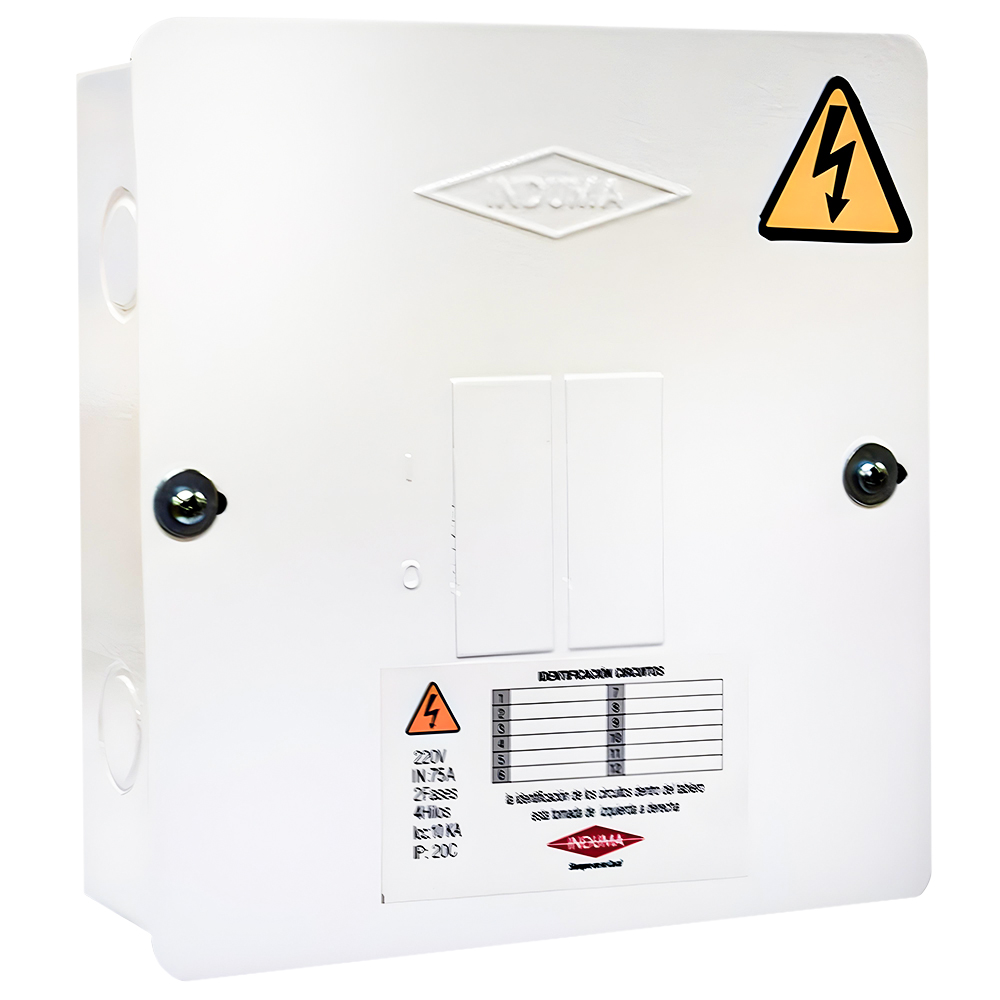 CAJA BREAKER METALICA 1 CIRCUITOS BIFASICA (110-220) CERTIFICADA INDUMA