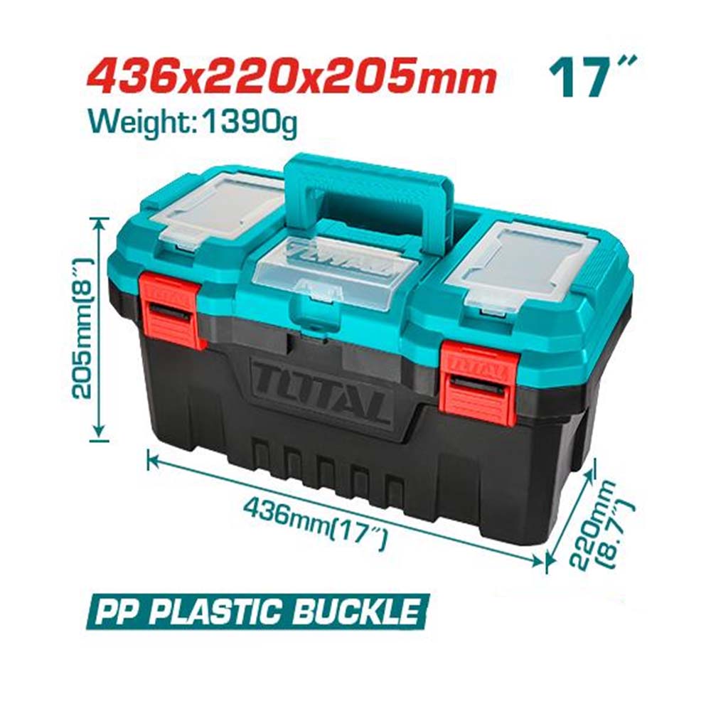 CAJA HERRAMIENTA 17" PLASTICA SUPER SELECT TOTAL (TPBX0171)