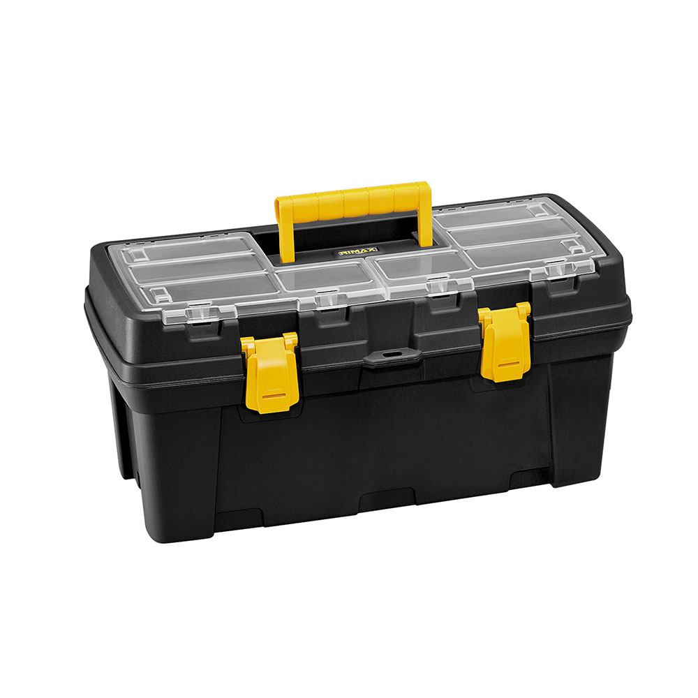 CAJA HERRAMIENTA 20 TAPA PANAL CERR PLASTICA NEGRA RIMAX  (6447)