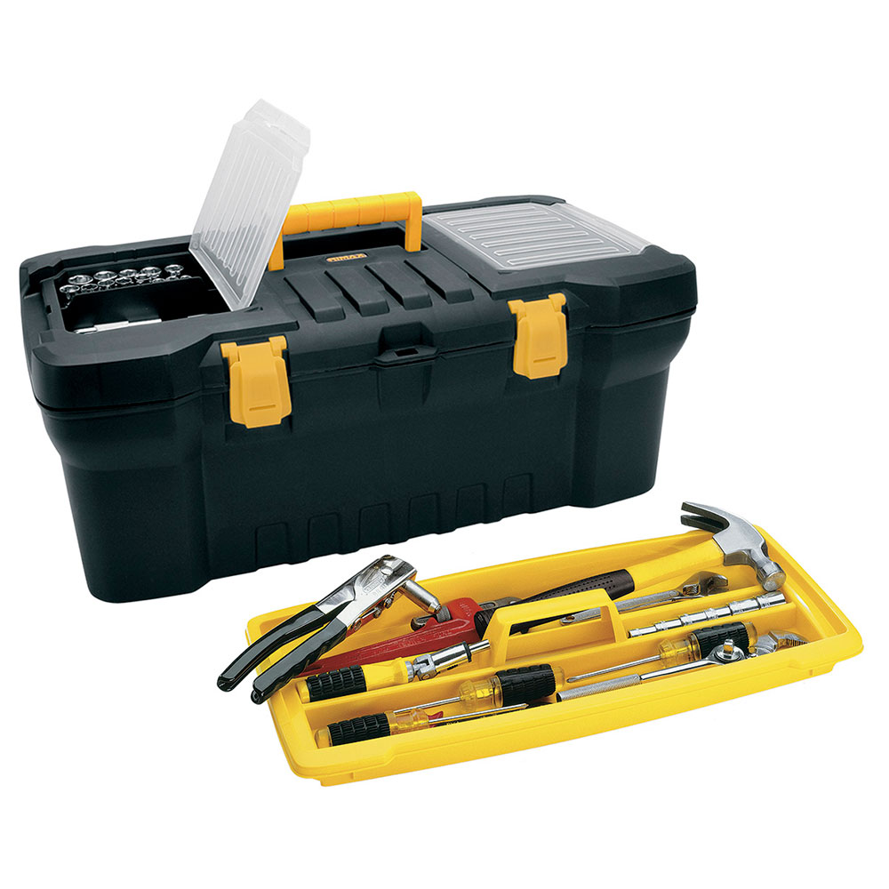 CAJA HERRAMIENTA 24 TAPA PANAL NEGRA CERR PLASTICA RIMAX 5979 (13882)