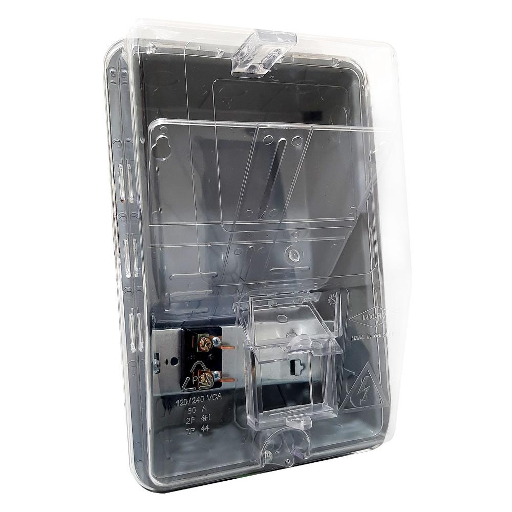 CAJA PARA CONTADOR PLASTICA MONOFASICA POLICARBONATO CON PORTABREAKER INDUMA (T7401-029)