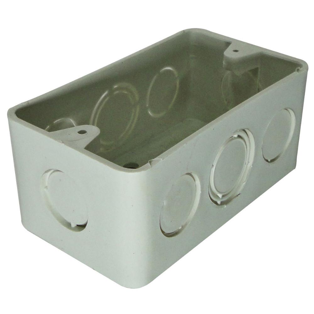 CAJA PLASTICA 2X4 BLANCA R/G (RETIE)