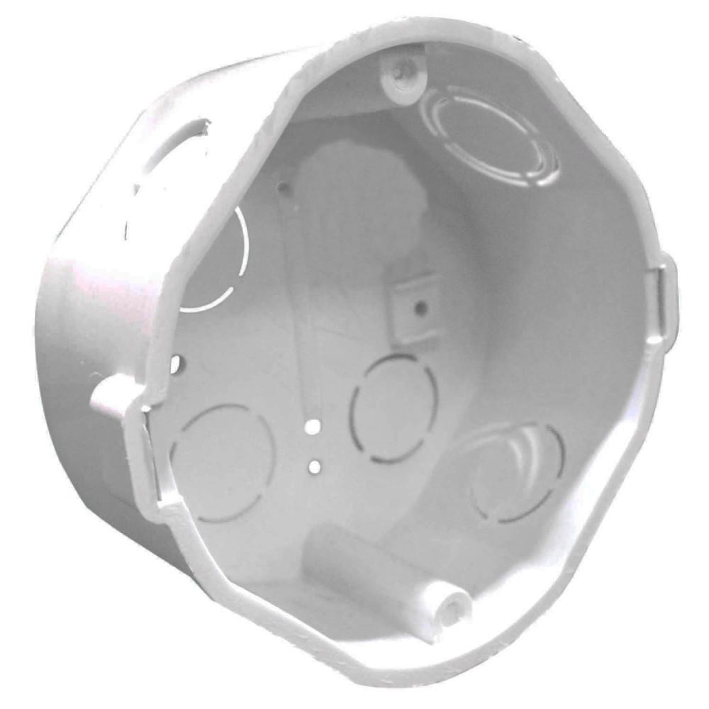 CAJA PLASTICA OCTAGONAL BLANCA INDUMA CERTICADA