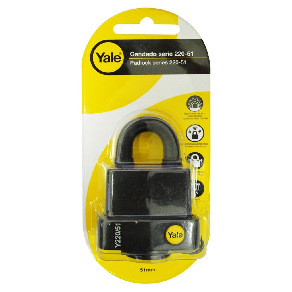 CANDADO YALE INTEMPERIE 51MM (8815)