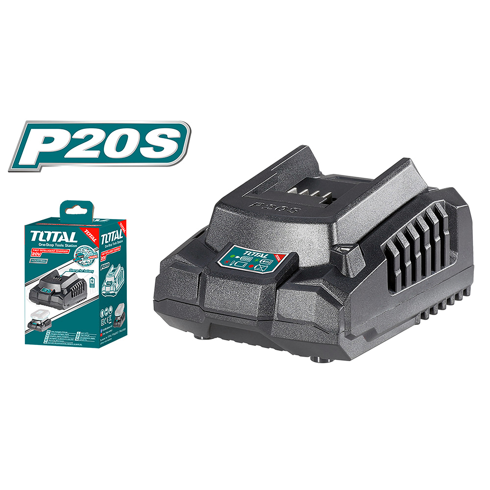 CARGADOR DE BATERIA 20V INDUSTRIAL INTELIGENTE TOTAL (UTFCLI2001)