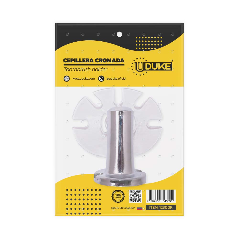CEPILLERA CROMADA EN BLITER UDUKE (9114)