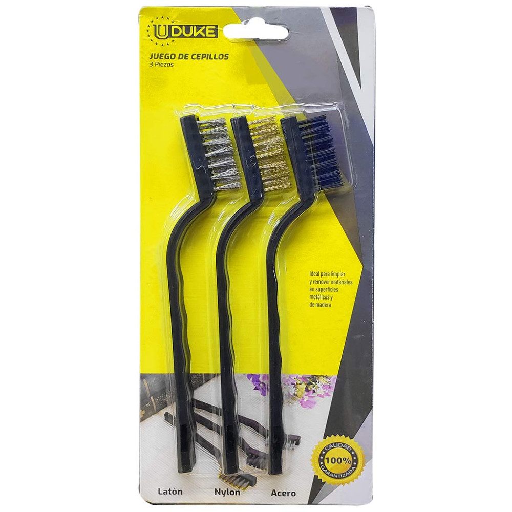 CEPILLO ALAMBRE 7" X3PCS UDUKE  (HT1086)