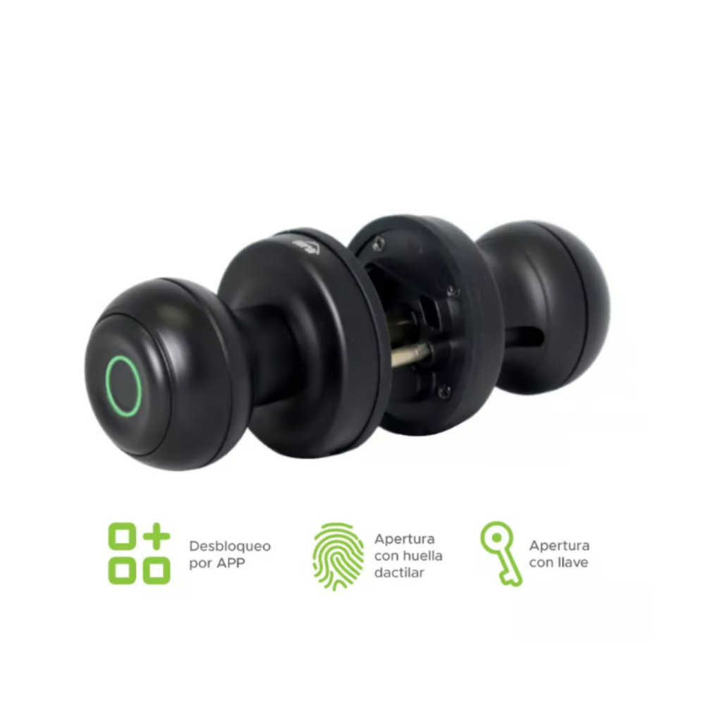 CERRADURA ELECTRONICA DE POMO/HUELLA K01 NEGRA (46660)
