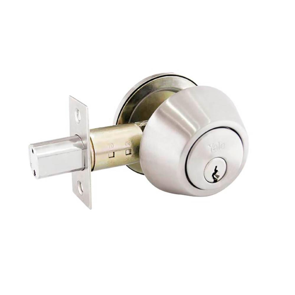 CHAPA CERROJO SEGURIDAD YALE KENT 170 1/4 CROMADA LLAVE LLAVE