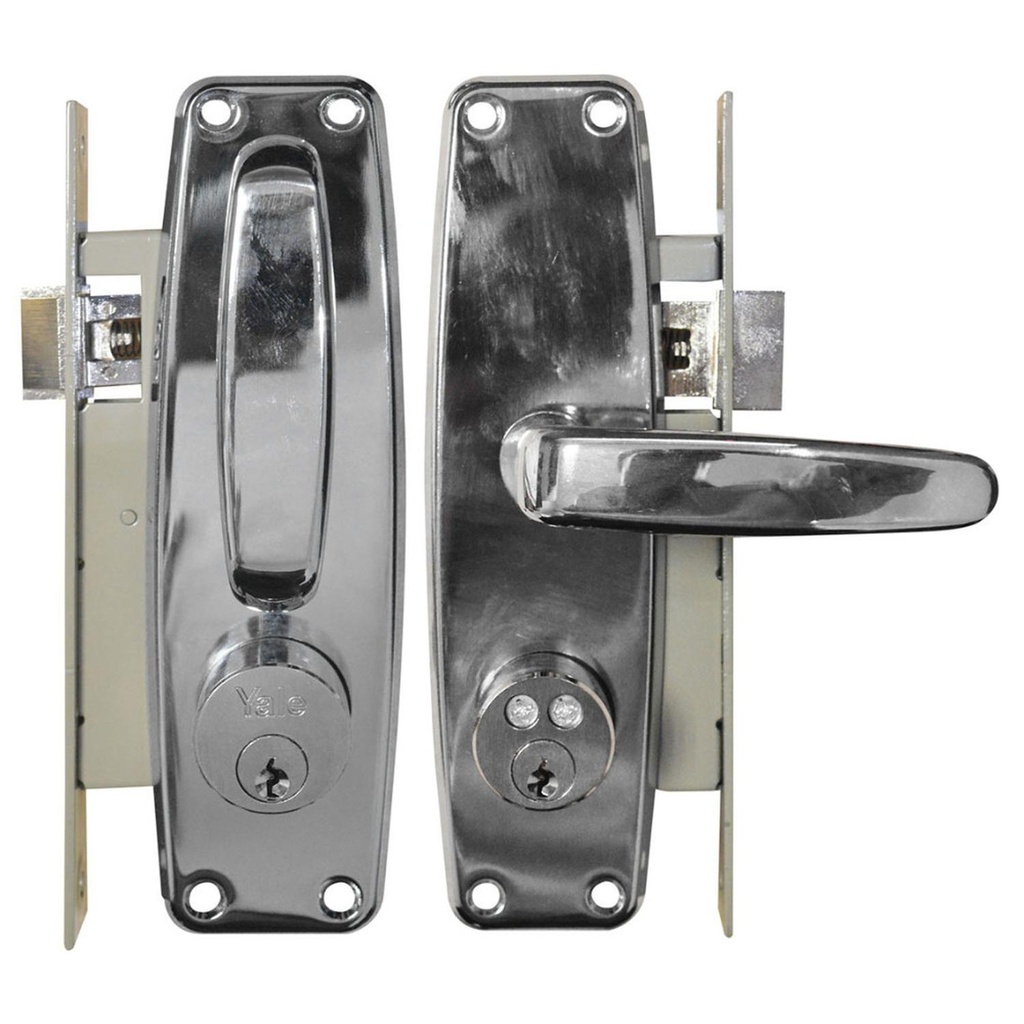 CHAPA YALE DE EMBUTIR CON MANIJA L370 US26