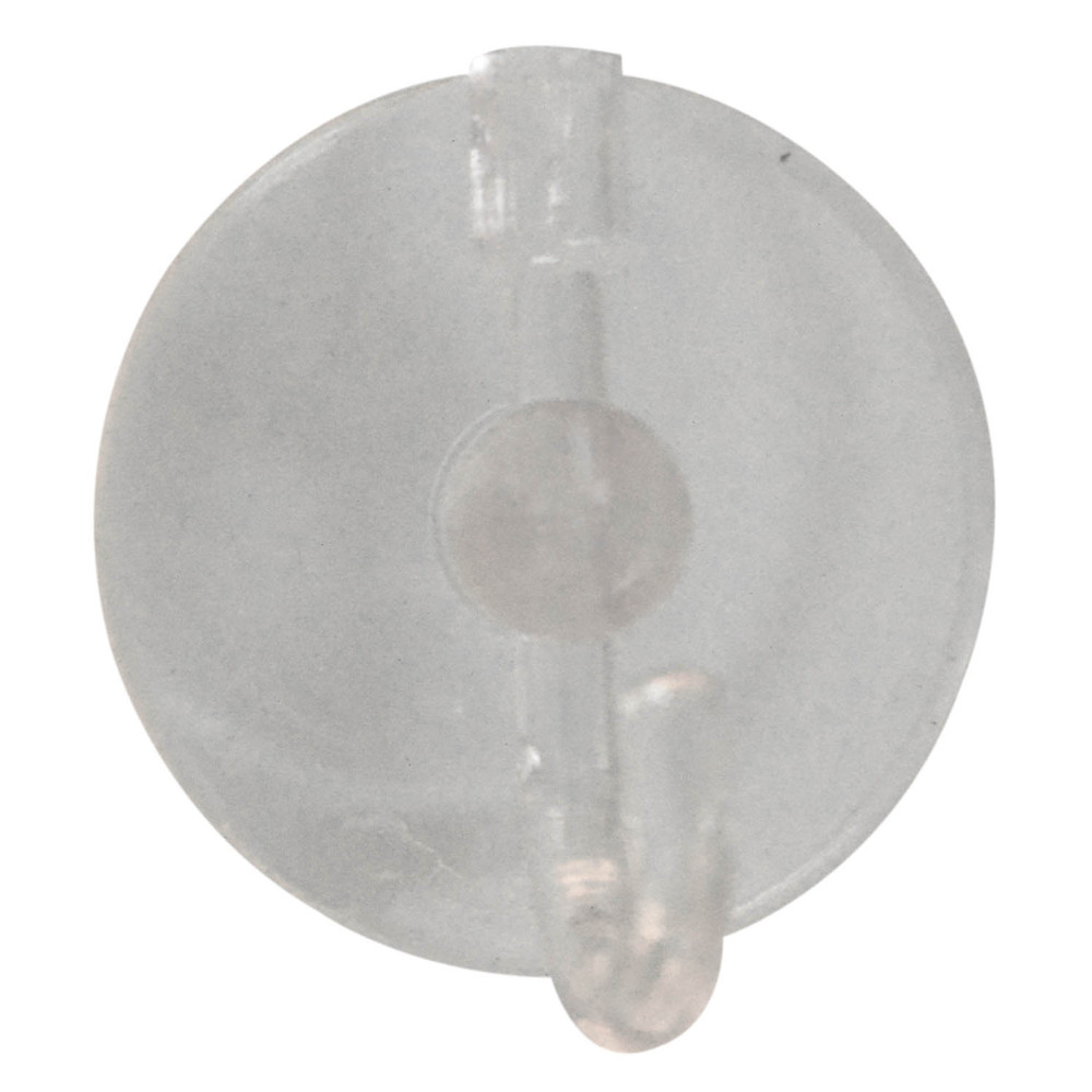 CHUPA TRANSPARENTE # 4 CON GANCHO PLASTICO