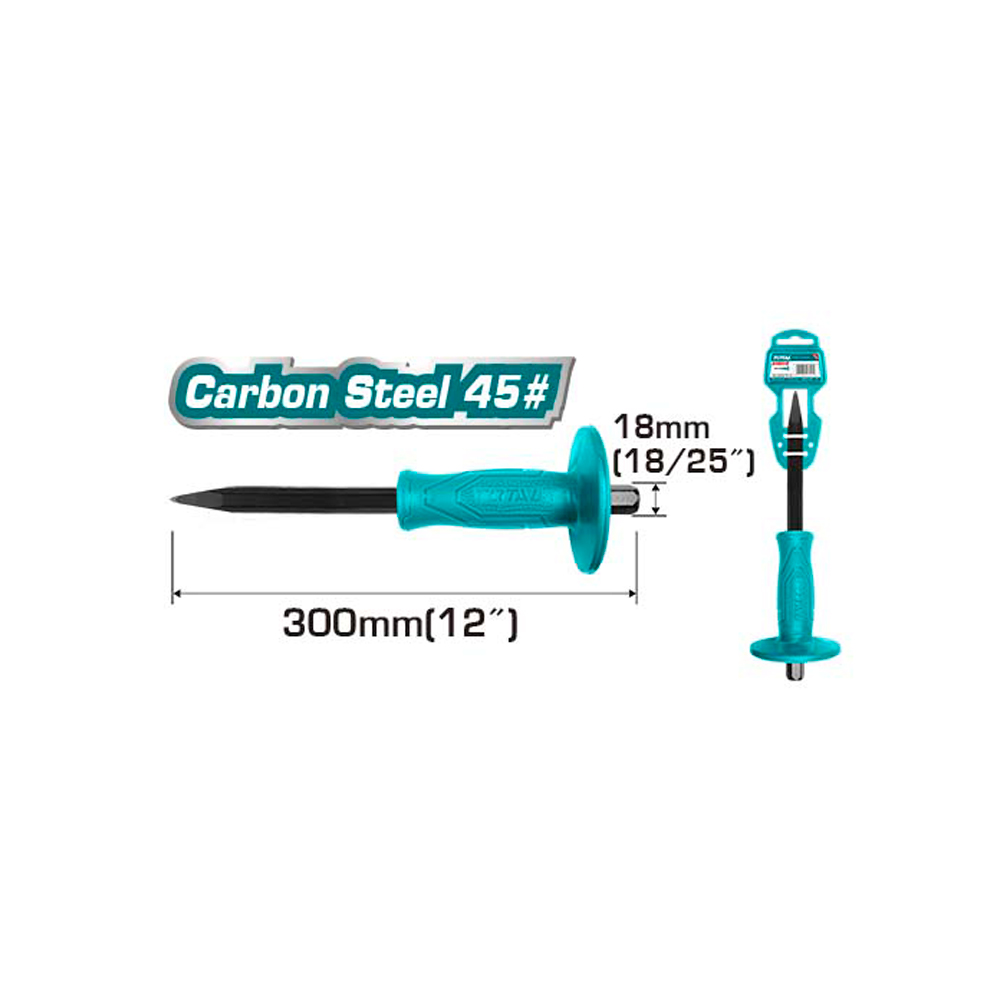 CINCEL PUNTA 5/8 X 12 CON PROTECTOR TOTAL (THT4221226)
