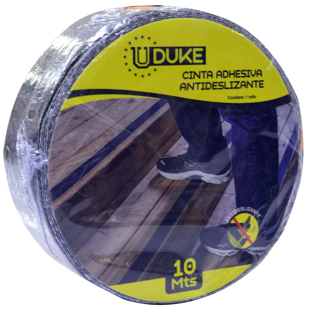 CINTA ADHESIVA ANTIDESLIZANTE 2" X 10 MTS NEGRA UDUKE (HT90183)