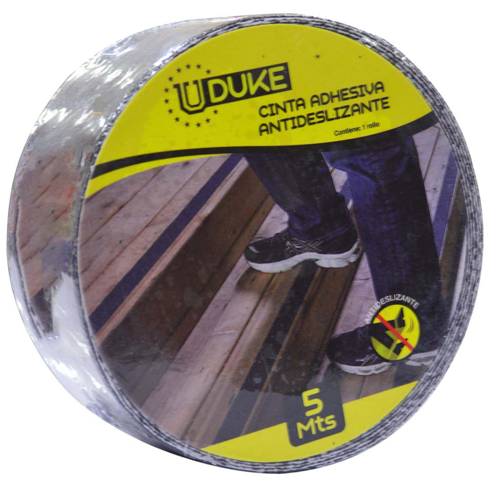 CINTA ADHESIVA ANTIDESLIZANTE 2" X 5 MTS NEGRA UDUKE (HT90182)