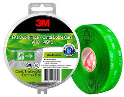CINTA DOBLE FAZ VHB 4910 TRANSPARENTE 3M 19MM x 5 MT (20859)
