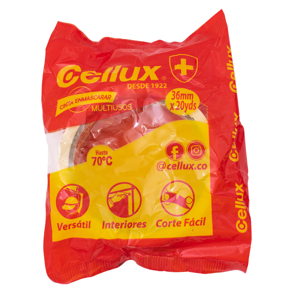 CINTA ENMASCARAR DOMESTICA CELLUX  1 1/2 20 MTS (563C)