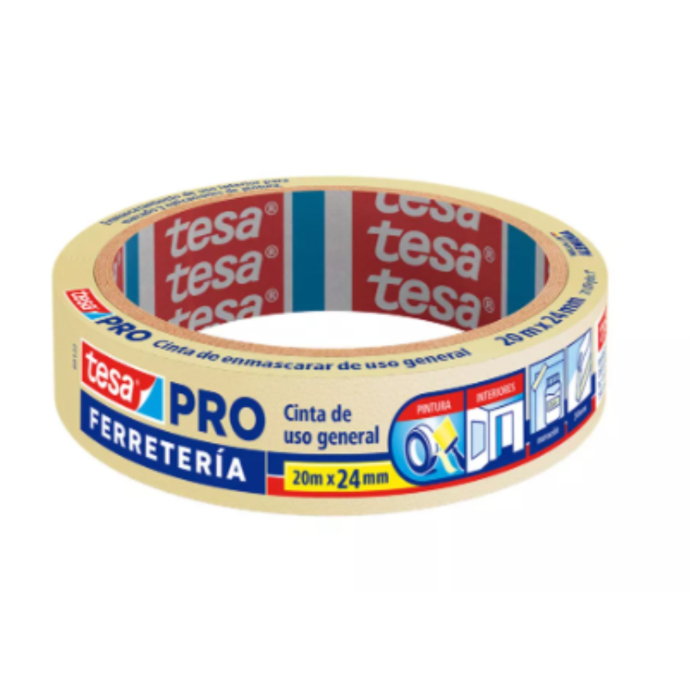 CINTA ENMASCARAR USO GENERAL 24mmX20M (43284)