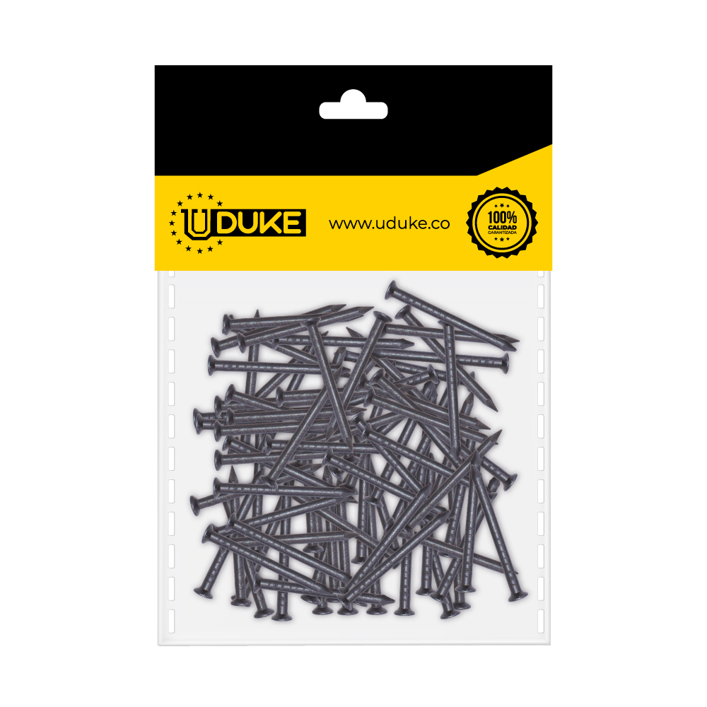 CLAVO ACERO LISO  1" PQT X 50 UDUKE