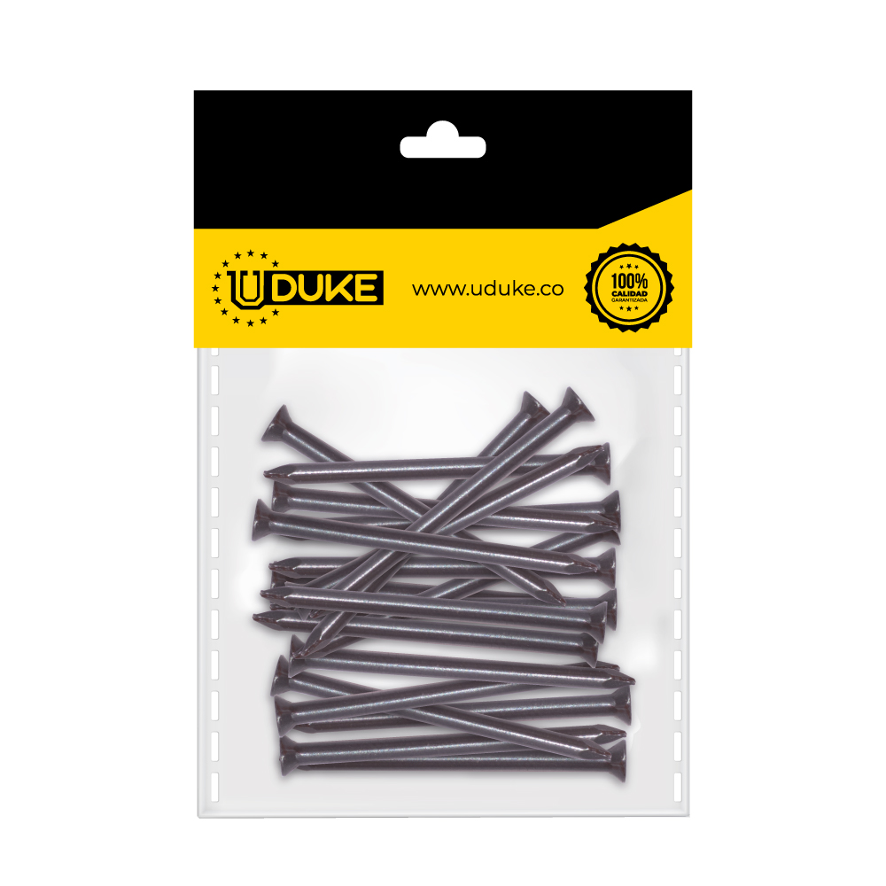CLAVO ACERO LISO # 1 1/2 PAQ X 20 UDUKE