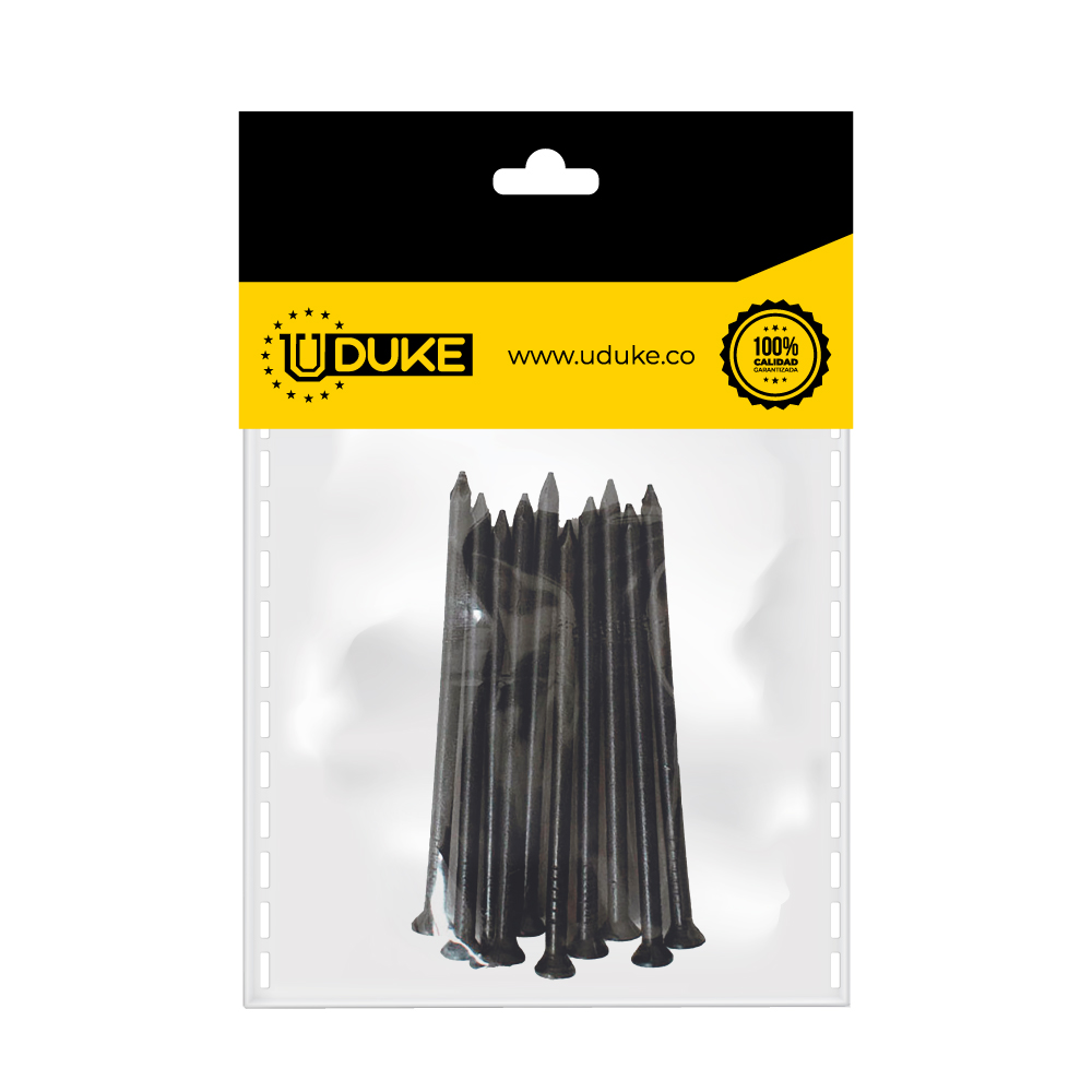 CLAVO ACERO LISO 2 1/2" PQT X 10 UDUKE