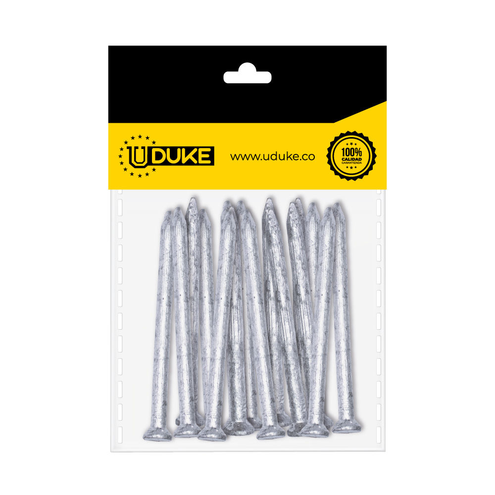 CLAVO ACERO VERTICAL 2 1/2" PQT X 10 UDUKE