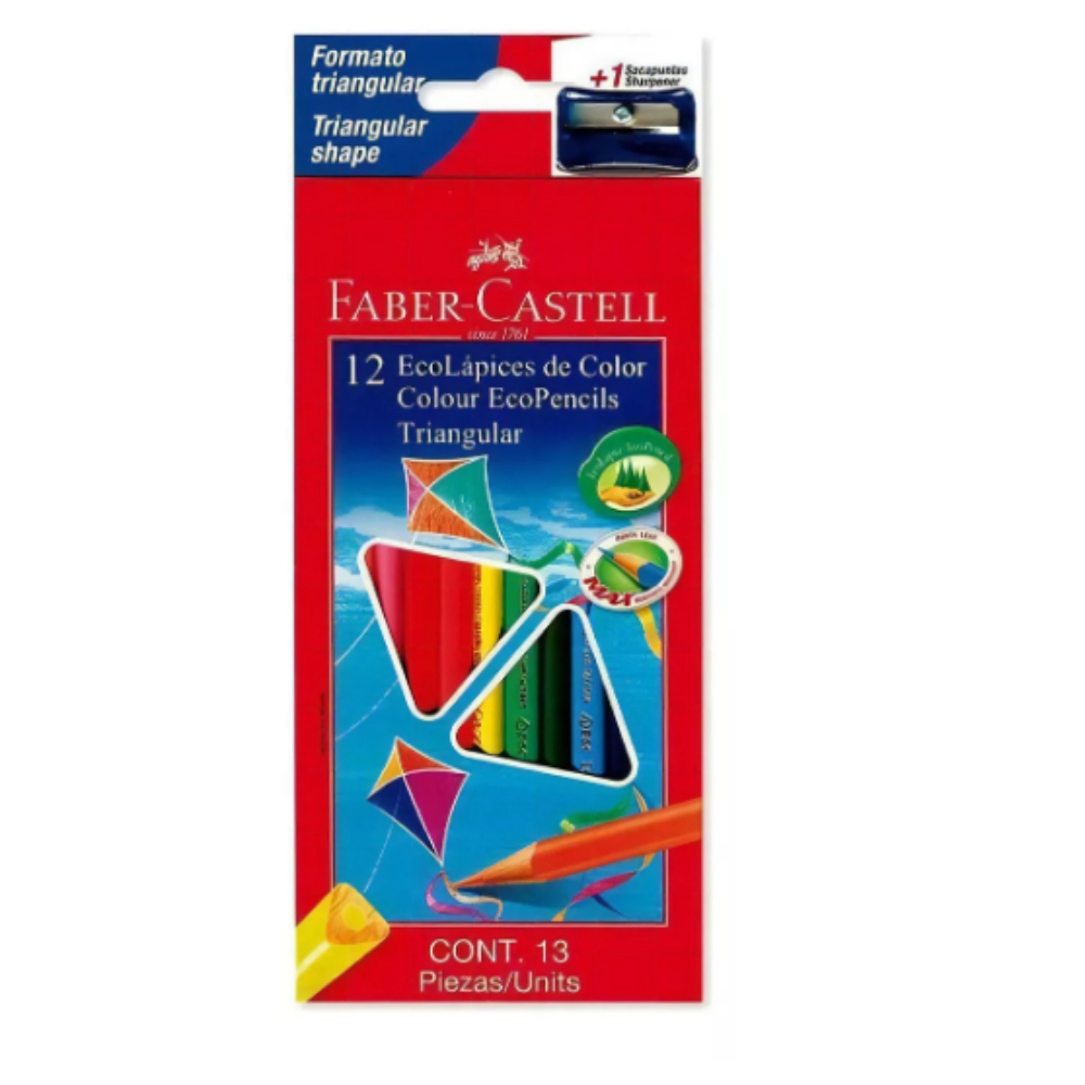 COLORES x12 FABER-CASTELL LARGO TRI/CA 3mm 