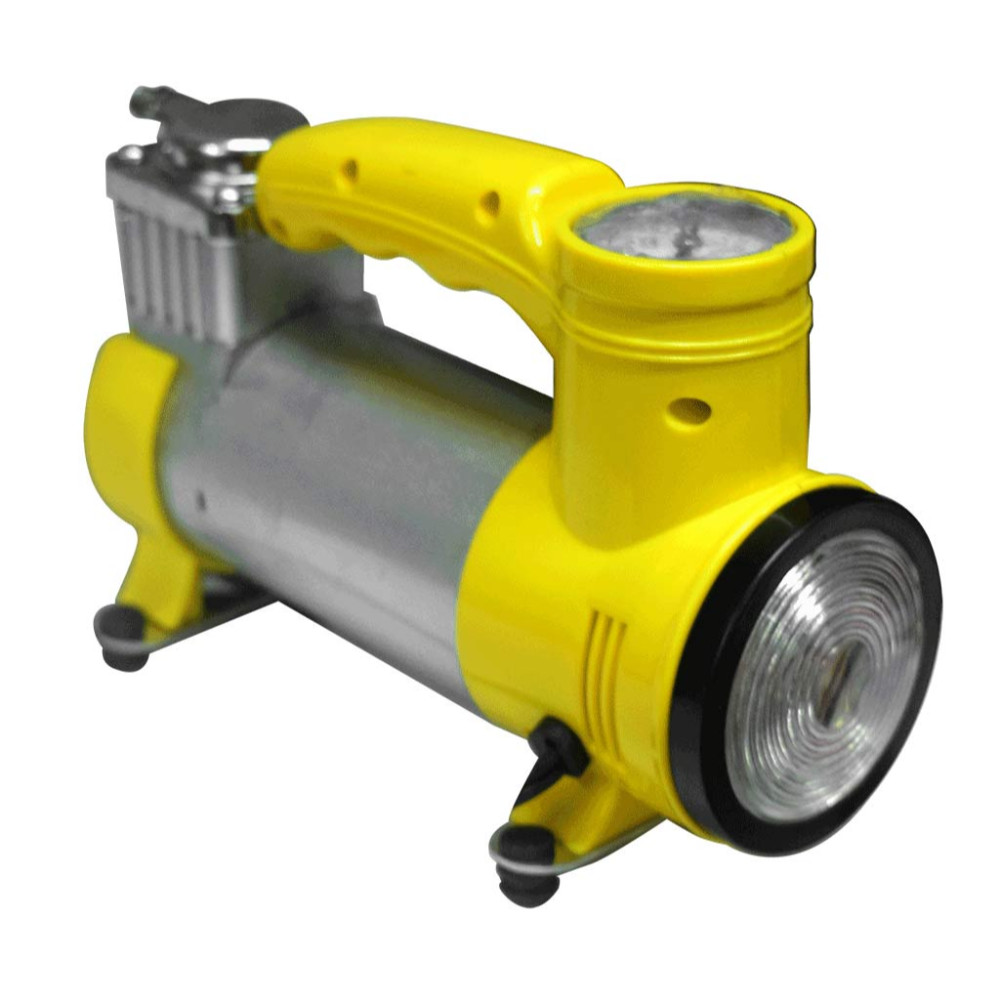 COMPRESOR MINI 12 V CON LUZ 2 EN 1 (HT1082)