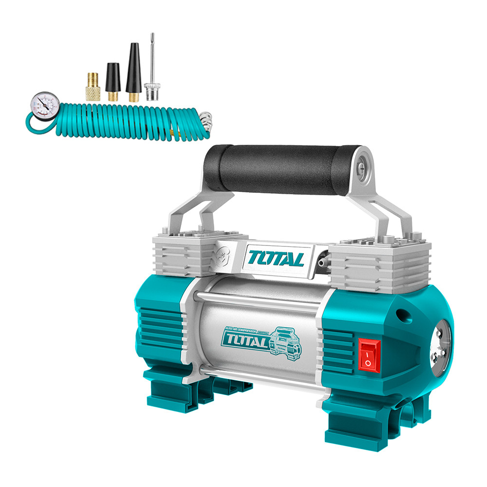 COMPRESOR MINI 12V-13,5V 120PSI TOTAL PARA CARRO (TTAC2506)
