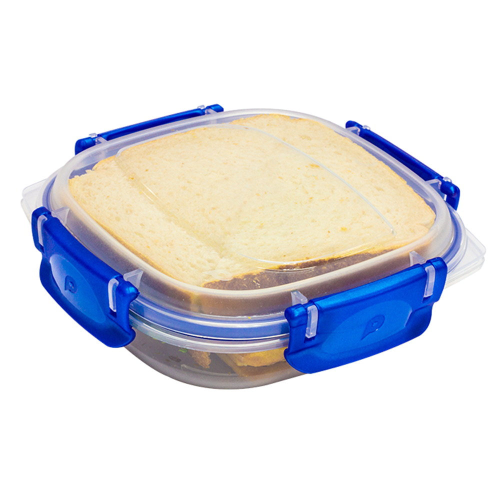 CONTENEDOR CUADRADO CLIP/L No 0,3 LT POLIMES