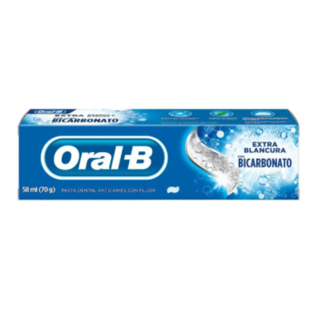CREMA DENTAL ORAL-B EXTRABLANCO + BICARBONATO X 58ML