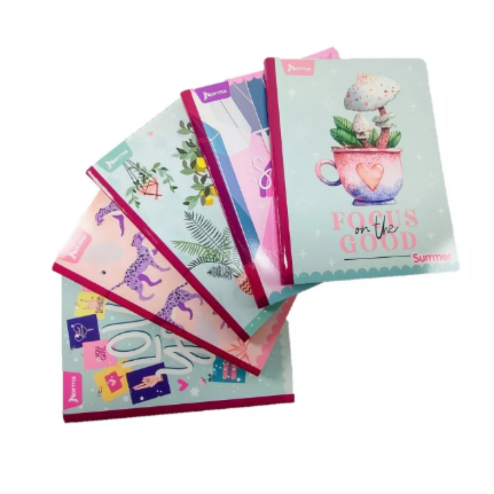 CUADERNO NORMA SUMMER COSIDO 50-2 FEMENINO (57438)