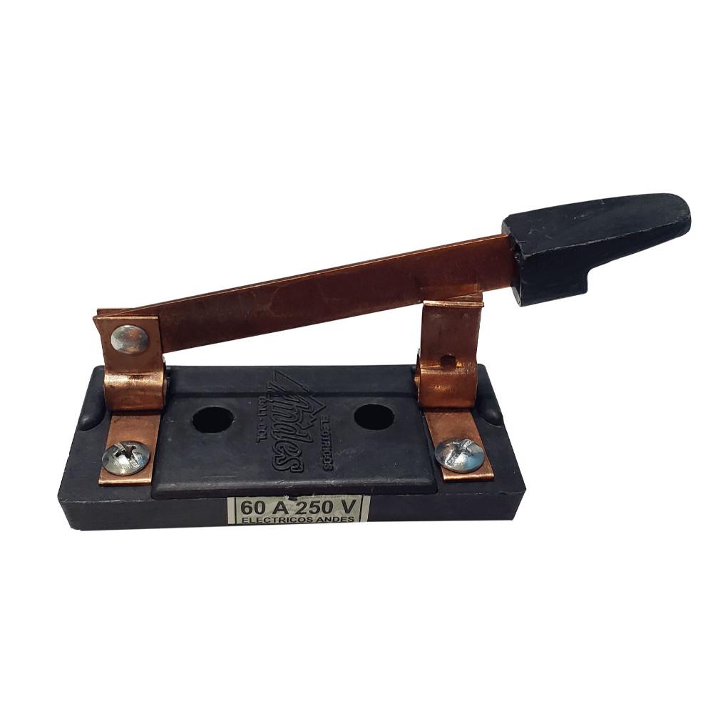 CUCHILLA DE CORTE CON PORTAFUSIBLE 1X60