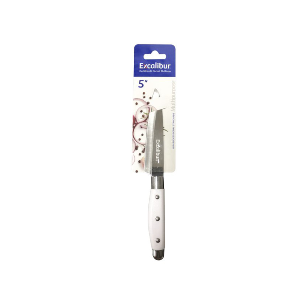 CUCHILLO 5 COCINA INOX MANGO PLASTICO EXCALIBUR