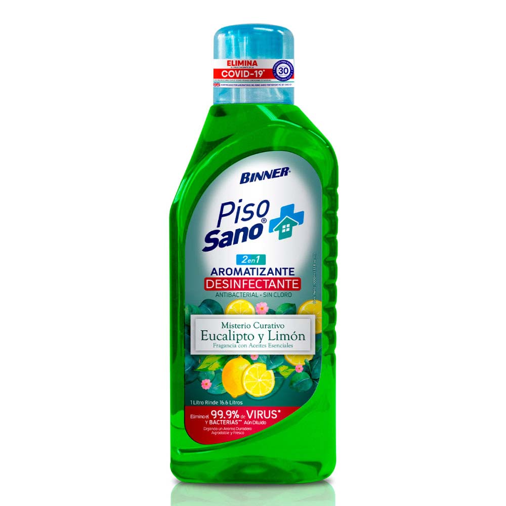 DESINFECTANTE PISO BINNER SANO EUCALIPTO/LIMON 1LT (206677)