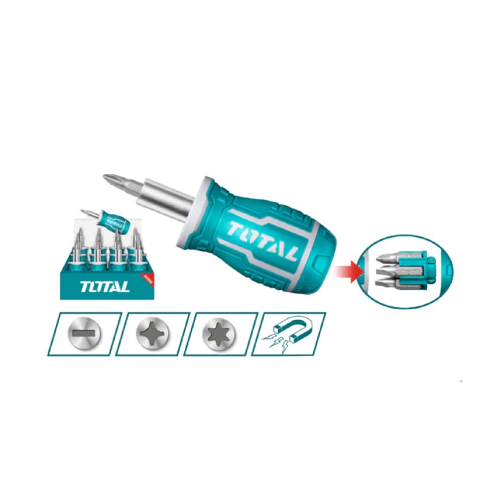 DESTORNILLADOR 8 EN 1 IMANTADO SUPER SELECT TOTAL (TACSDS0706)