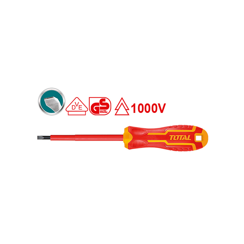 DESTORNILLADOR AISLADO 1000V INDUSTRIAL 125 MM AMARILLO - ROJO TOTAL (THTIS5125)