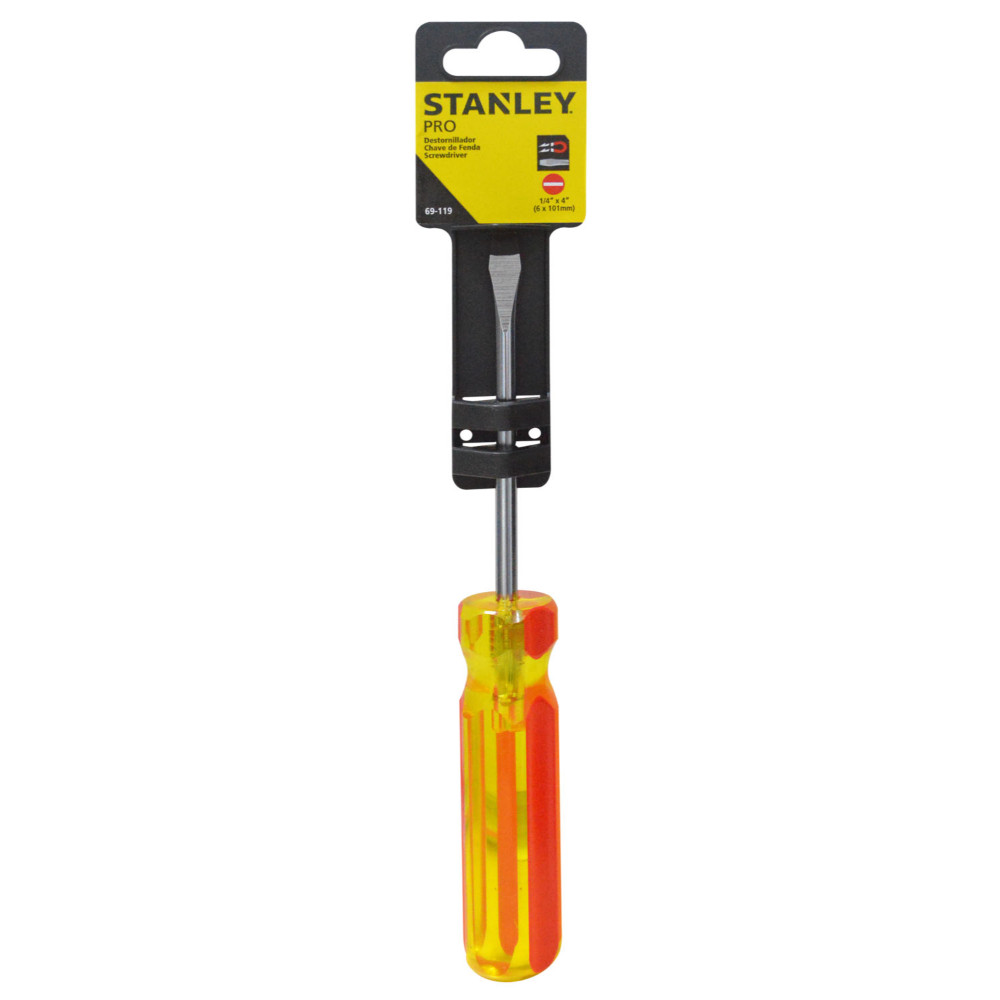 DESTORNILLADOR STANLEY PRO 1/4X4 (-)(69-119)