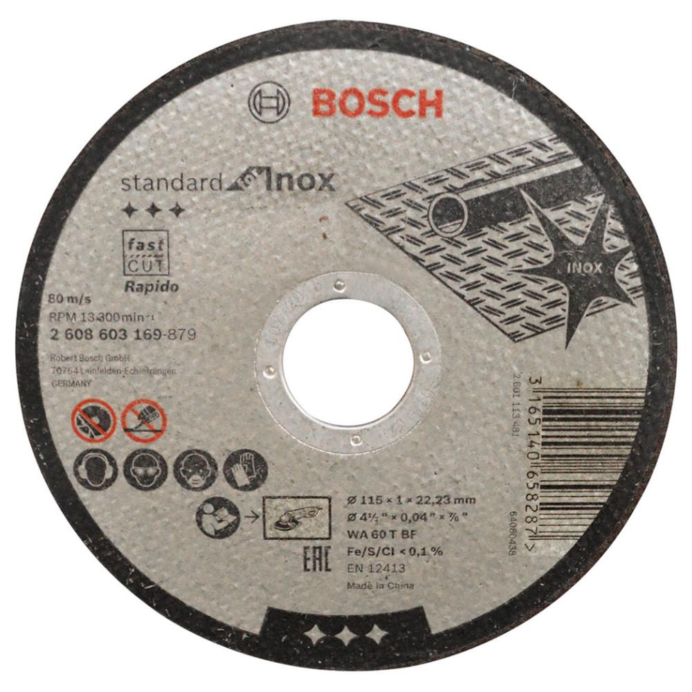 DISCO BOSCH CORTE METAL 4 1/2 PLANO (4 1/2X0,4X7/8 (2608603169000